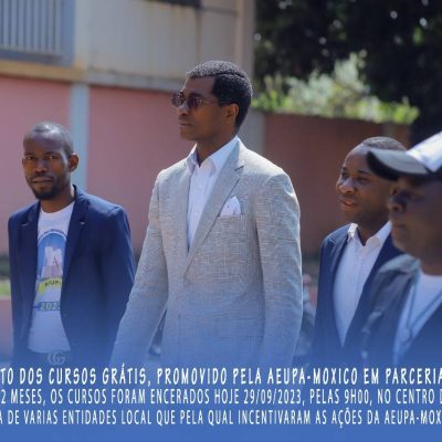 COORDENAÇÃO DA AEUPA NO MOXICO ENCERRA 1º EDIÇÃO DOS CURSOS PROFISSIONAIS