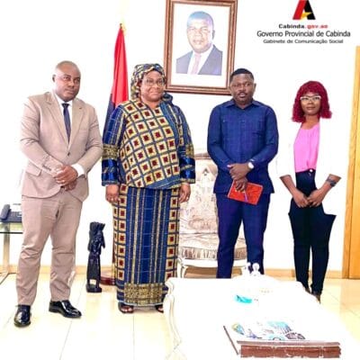 Coordenação da AEUPA em cabinda reúne com a governadora provincial.