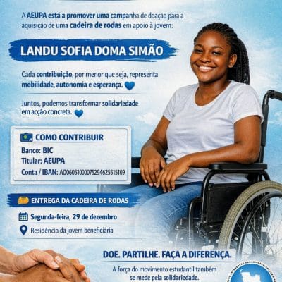 AEUPA LANÇA CAMPANHA DE DOAÇÃO PARA AQUISIÇÃO DE UMA CADEIRA DE RODAS